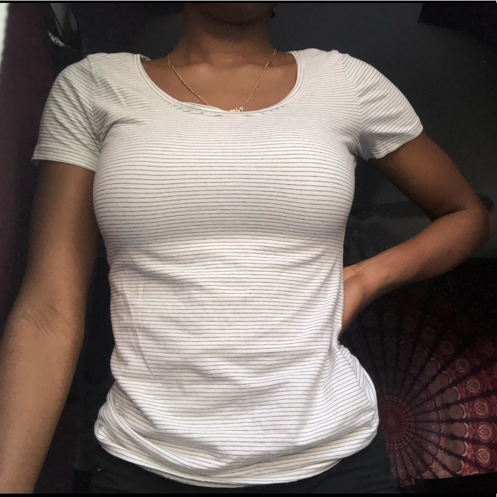 basic striped tee - Picture 2 of 3